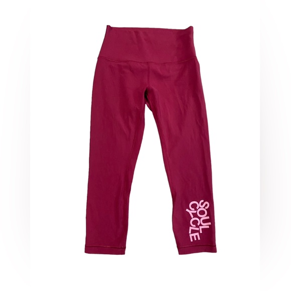 lululemon athletica Pants - Lululemon Align Crop *21" Star‎ Ruby Soul Cycle Leggings